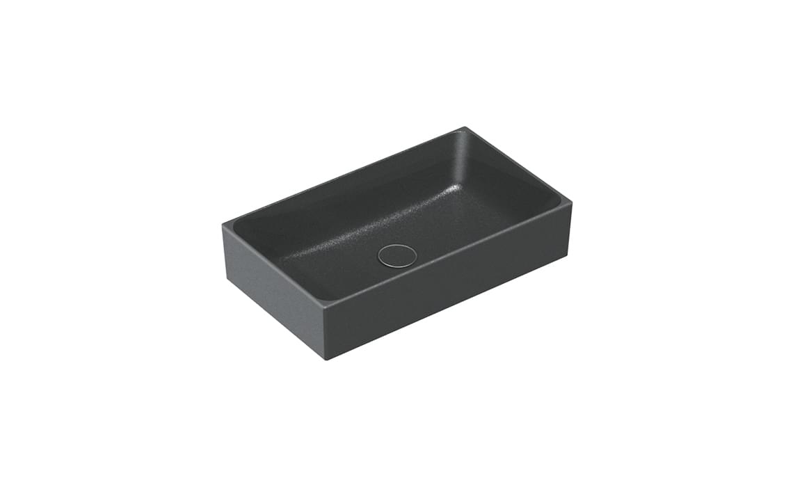 Плитка Catalano Premium PREMIUM Раковина накладная 60x35 h13. покрытие cataglaze+. черная матовая  поверхность матовая
