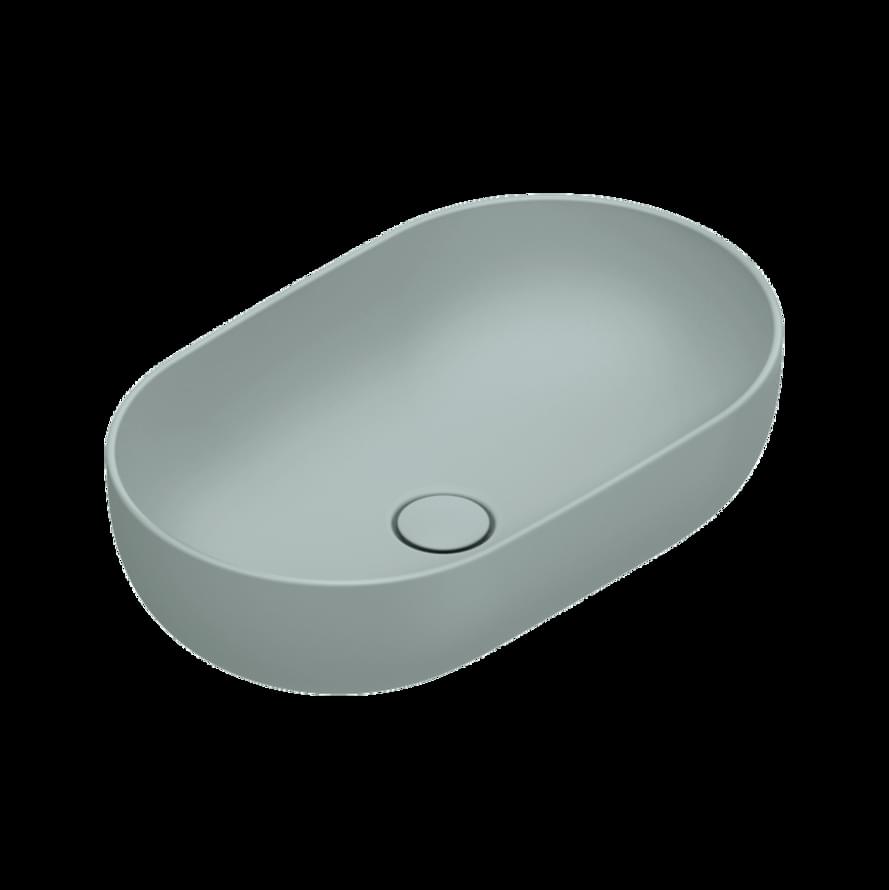 Плитка Catalano Sfera SFERA Раковина накладная 60х37 h16. покрытие cataglaze+. acqua матовая  поверхность матовая
