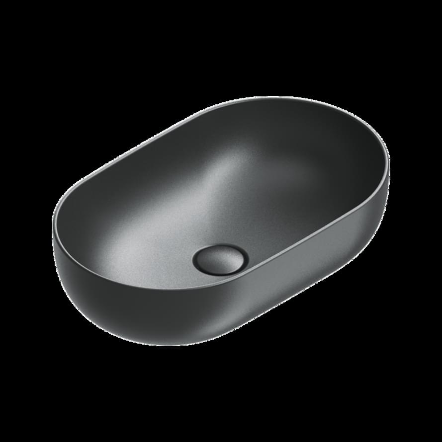 Плитка Catalano Sfera SFERA Раковина накладная 60х37 h16. покрытие cataglaze+. черная матовая  поверхность матовая
