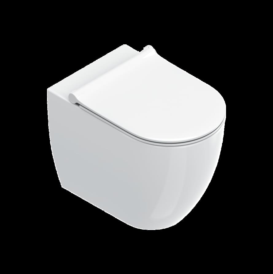 Плитка Catalano Sfera SFERA Унитаз напольный 55х35 безободковый. покрытие cataglaze+. белый  поверхность глянец