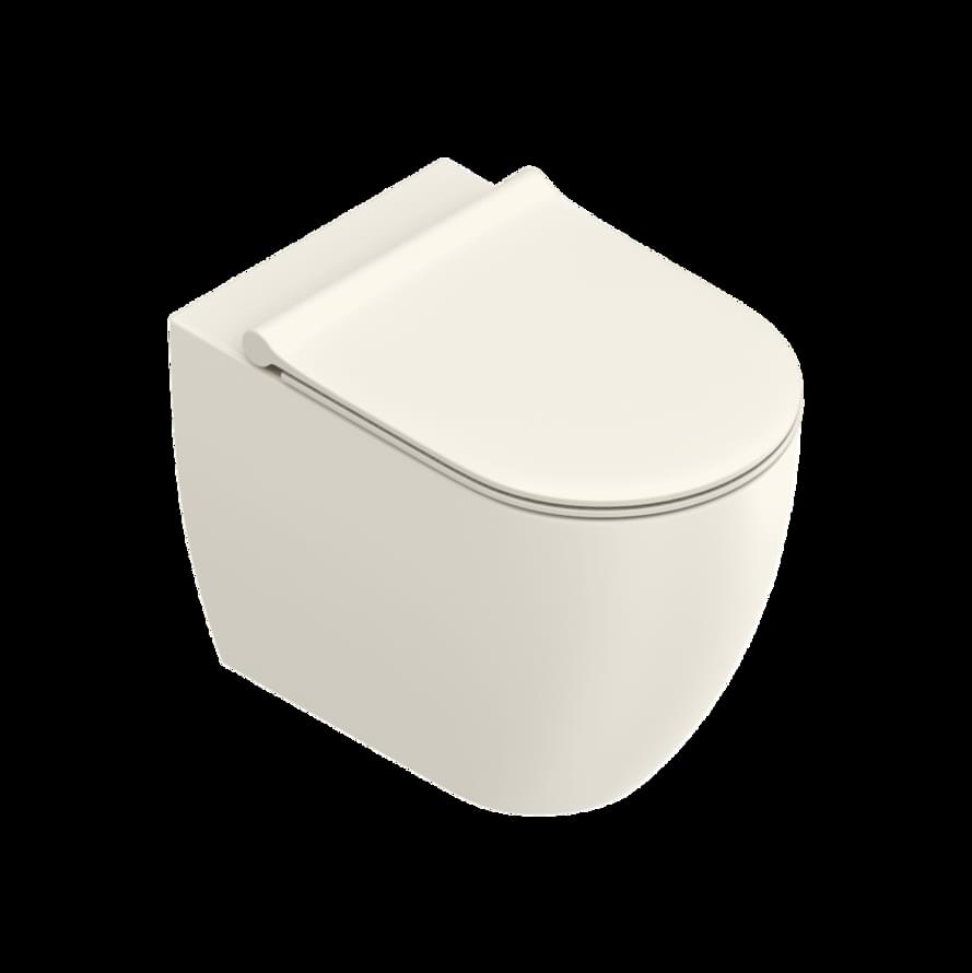 Плитка Catalano Sfera SFERA Унитаз напольный 55х35 безободковый. покрытие twinglaze+. смыв silentech. lino матовый  поверхность матовая