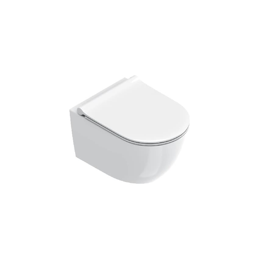 Плитка Catalano Sfera SFERA Унитаз подвесной 50x35 под крепление up-fix. покрытие cataglaze+. смыв silentech. белый  поверхность глянец
