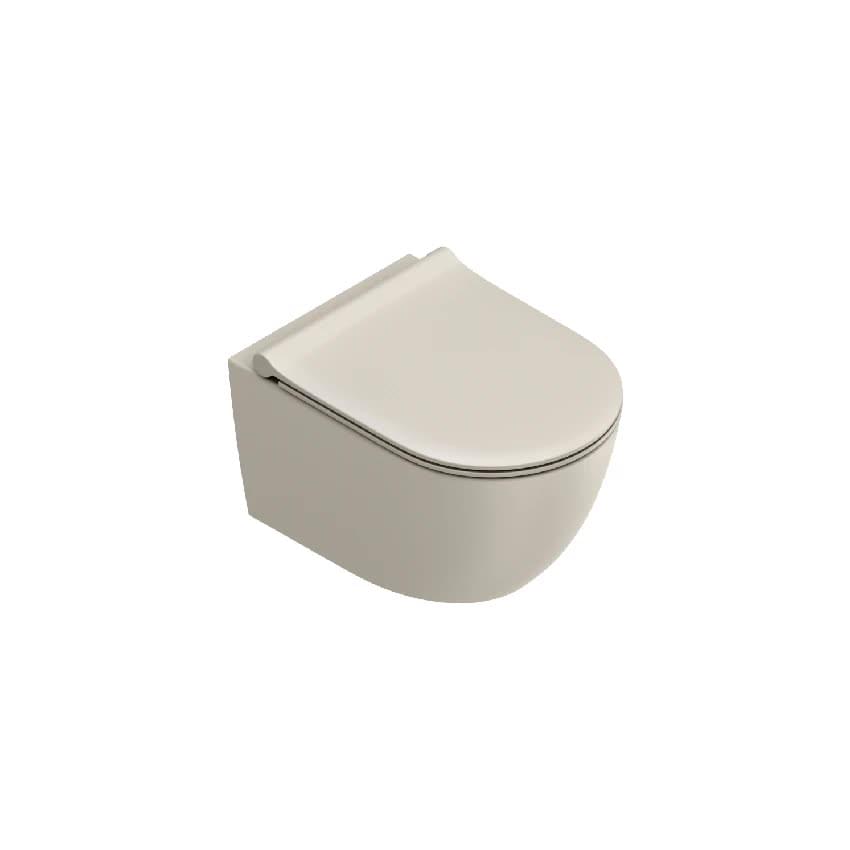 Плитка Catalano Sfera SFERA Унитаз подвесной 50x35 под крепление up-fix. покрытие twinglaze+. смыв silentech. sabbia матовый  поверхность матовая