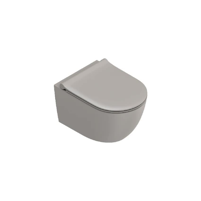 Плитка Catalano Sfera SFERA Унитаз подвесной 50x35 под крепление up-fix. покрытие twinglaze+. смыв silentech. tortora матовый  поверхность матовая