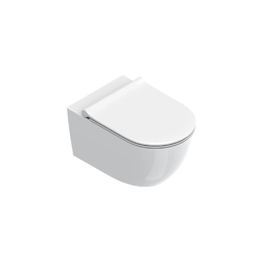 Плитка Catalano Sfera SFERA Унитаз подвесной 55x35 под крепление up-fix. покрытие cataglaze+. смыв silentech. белый  поверхность глянец