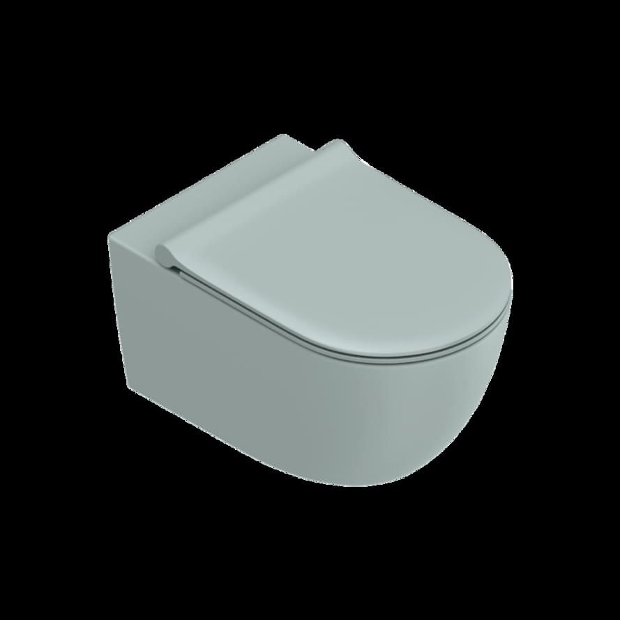 Плитка Catalano Sfera SFERA Унитаз подвесной 55х35 безободковый. покрытие twinglaze+. смыв silentech. acqua матовый  поверхность матовая