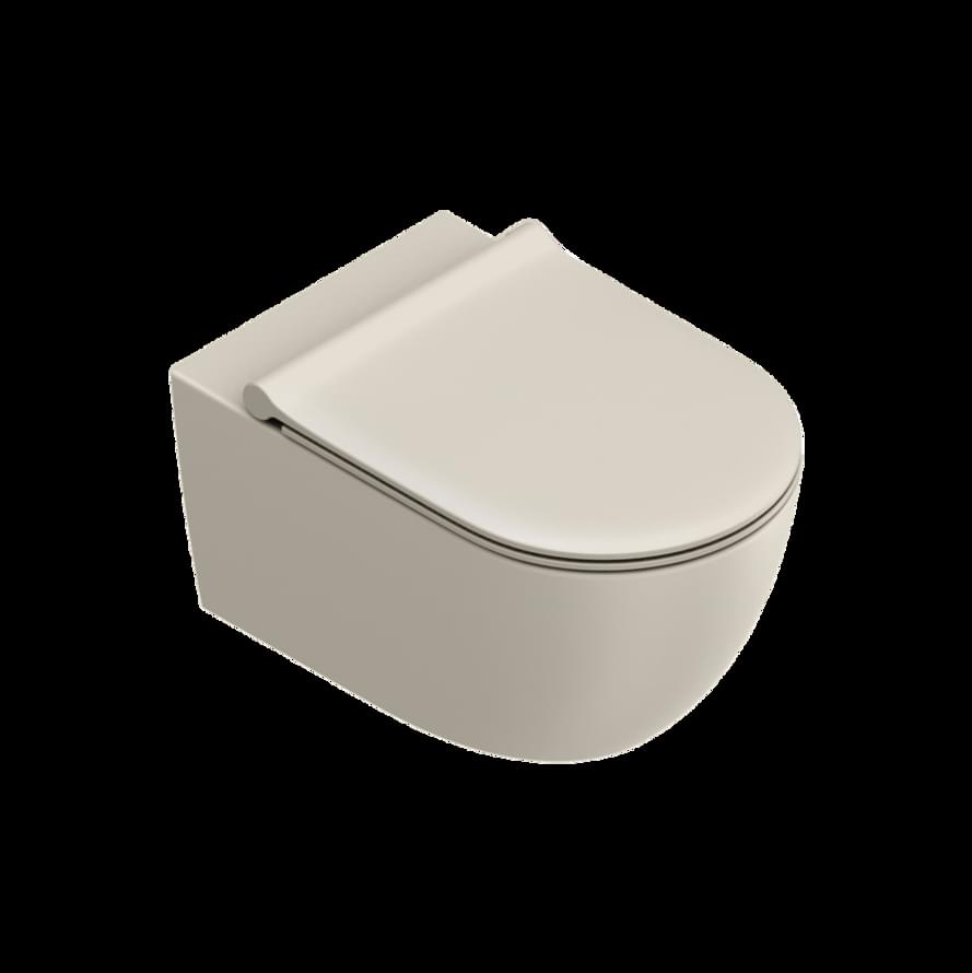 Плитка Catalano Sfera SFERA Унитаз подвесной 55х35 безободковый. покрытие twinglaze+. смыв silentech. sabbia матовый  поверхность матовая