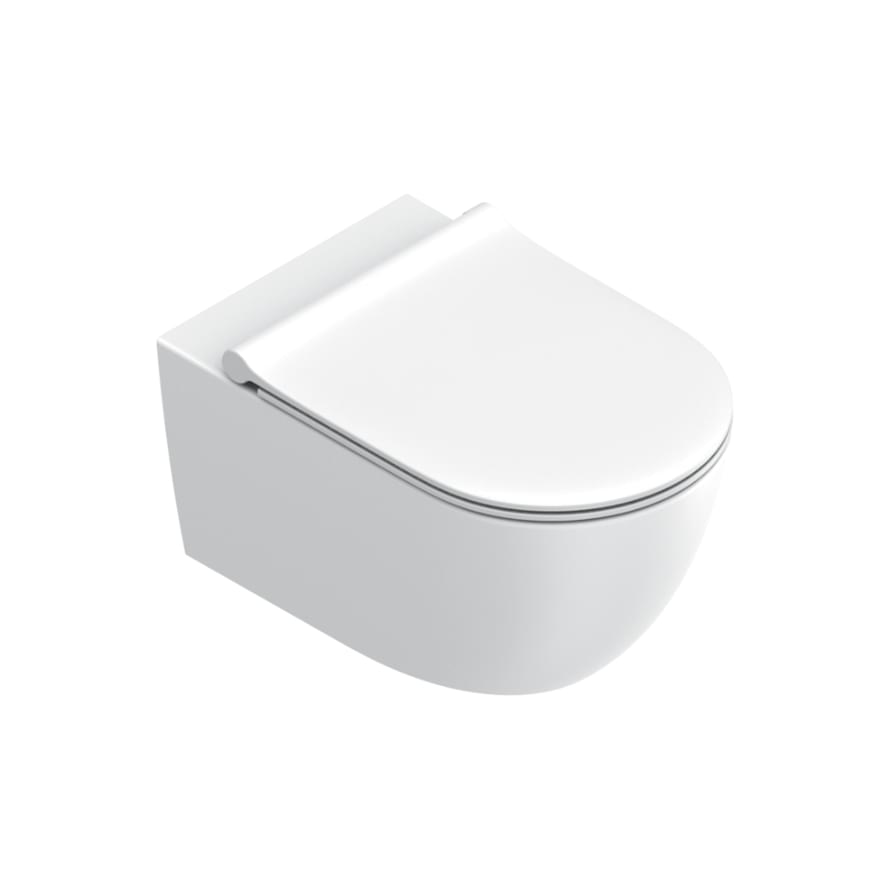 Плитка Catalano Sfera SFERA Унитаз подвесной 55х35 безободковый. покрытие twinglaze+. смыв silentech. белый матовый  поверхность матовая