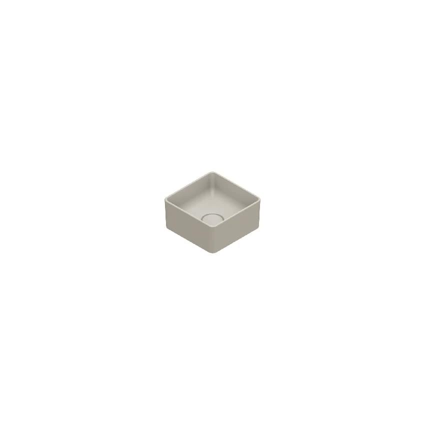 Плитка Catalano Zero ZERO Раковина накладная 25x25 h12. покрытие cataglaze+. sabbia матовая  поверхность матовая