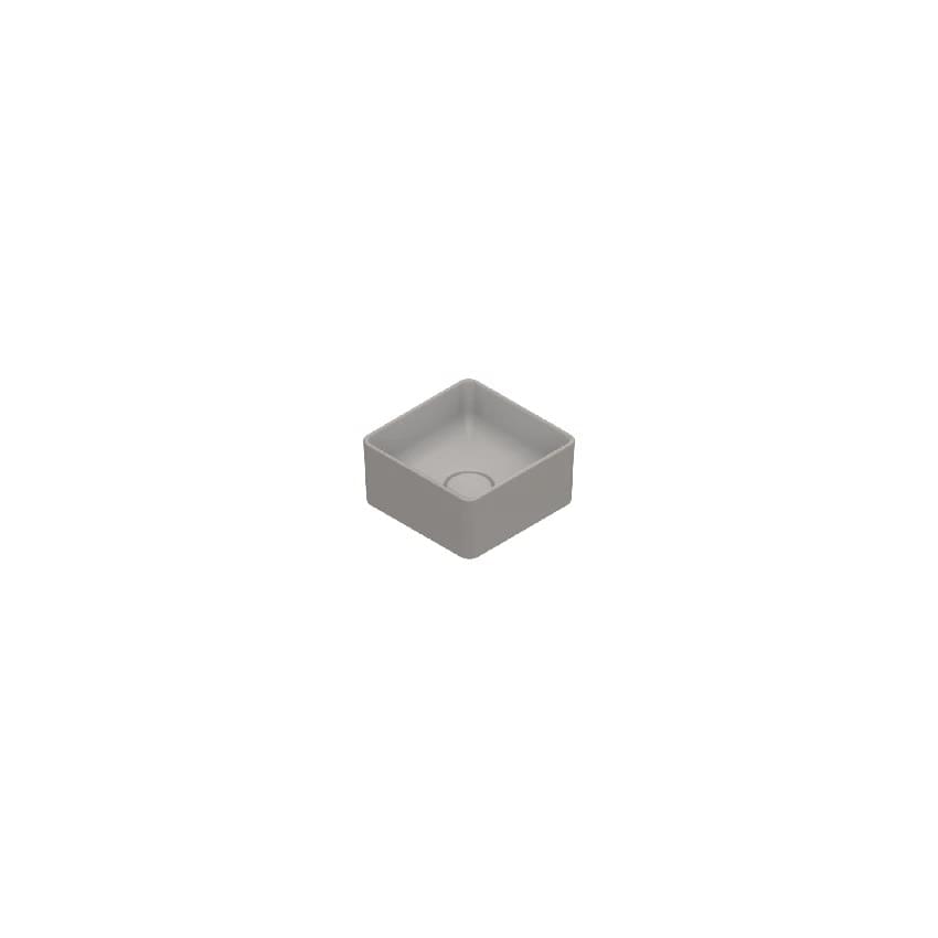 Плитка Catalano Zero ZERO Раковина накладная 25x25 h12. покрытие cataglaze+. tortora матовая  поверхность матовая