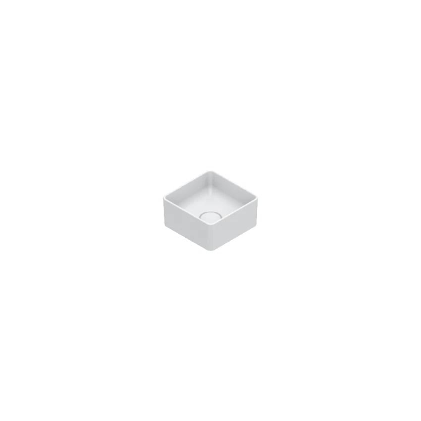 Плитка Catalano Zero ZERO Раковина накладная 25x25 h12. покрытие cataglaze+. белая матовая  поверхность матовая