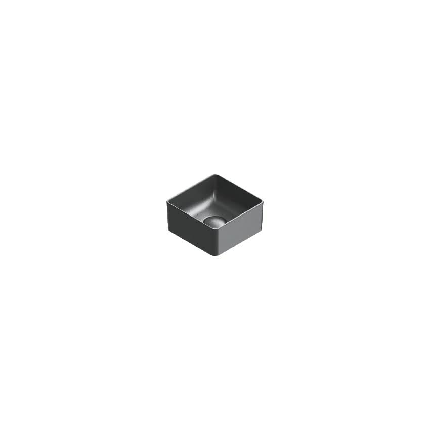 Плитка Catalano Zero ZERO Раковина накладная 25x25 h12. покрытие cataglaze+. черная матовая  поверхность матовая