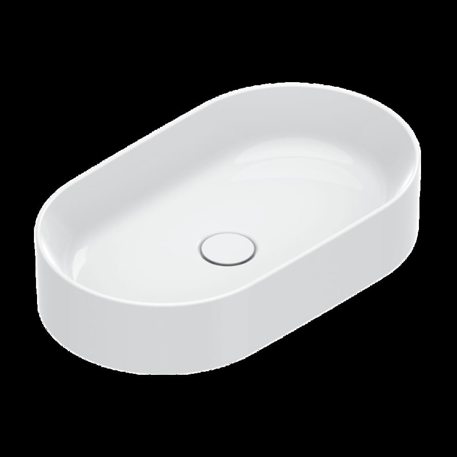 Плитка Catalano Zero ZERO Раковина накладная 60х35 h12. покрытие cataglaze+. белая  поверхность глянец