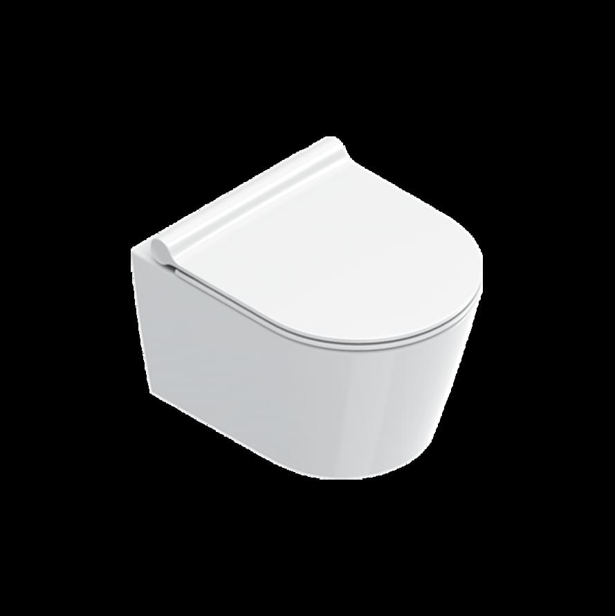Плитка Catalano Zero ZERO Унитаз подвесной 46х35 безободковый. покрытие cataglaze+. смыв silentech. белый  поверхность глянец