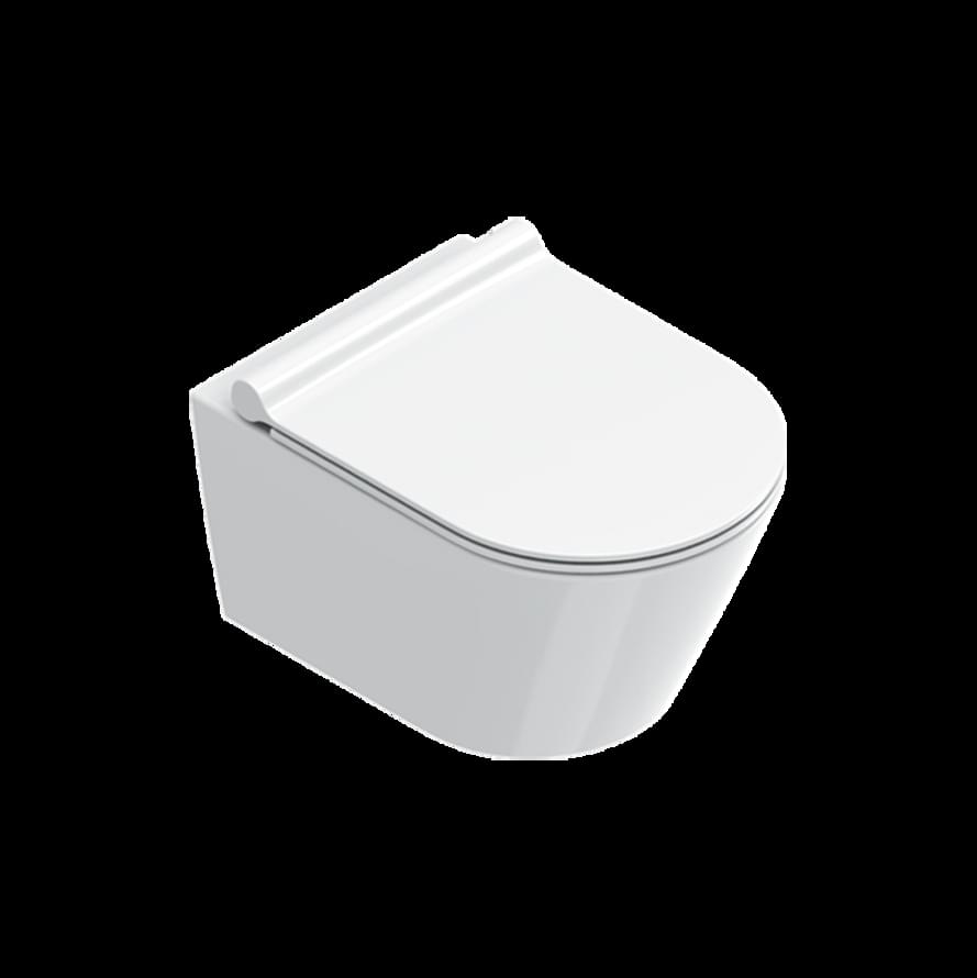Плитка Catalano Zero ZERO Унитаз подвесной 50х35 безободковый. покрытие cataglaze+. смыв silentech. белый  поверхность глянец