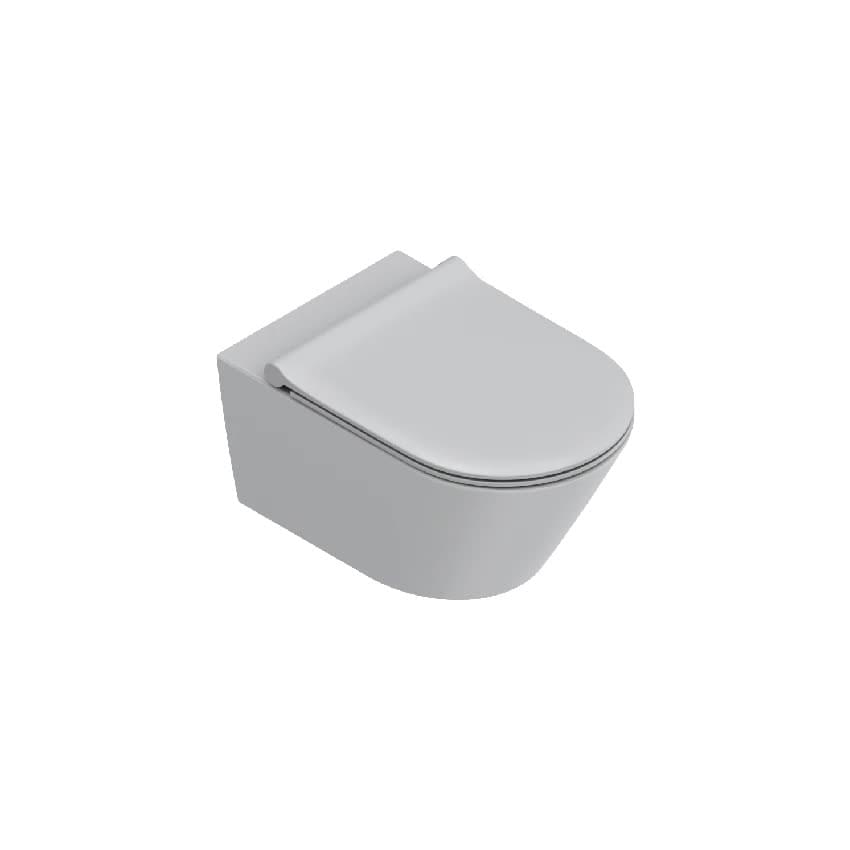 Плитка Catalano Zero ZERO Унитаз подвесной 55х35 безободковый под крепление up-fix. покрытие twinglaze+. смыв silentech. цемент матовый  поверхность матовая