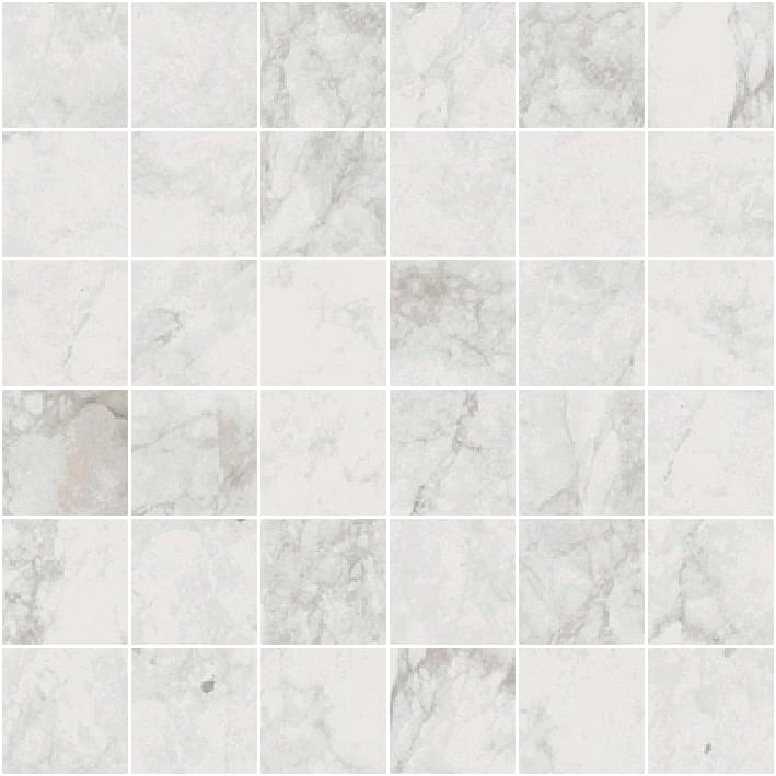 Century Contact Stone White 4.7x4.7 Mosaico Su Rete 30x30