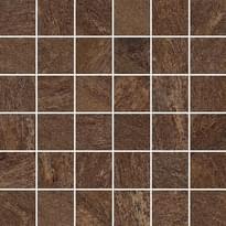 Плитка Century Stonerock Rust 4.7x4.7 Mosaico Su Rete 30x30 см, поверхность матовая, рельефная