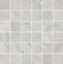 Плитка Century Stonerock White 4.7x4.7 Mosaico Su Rete 30x30 см, поверхность матовая, рельефная