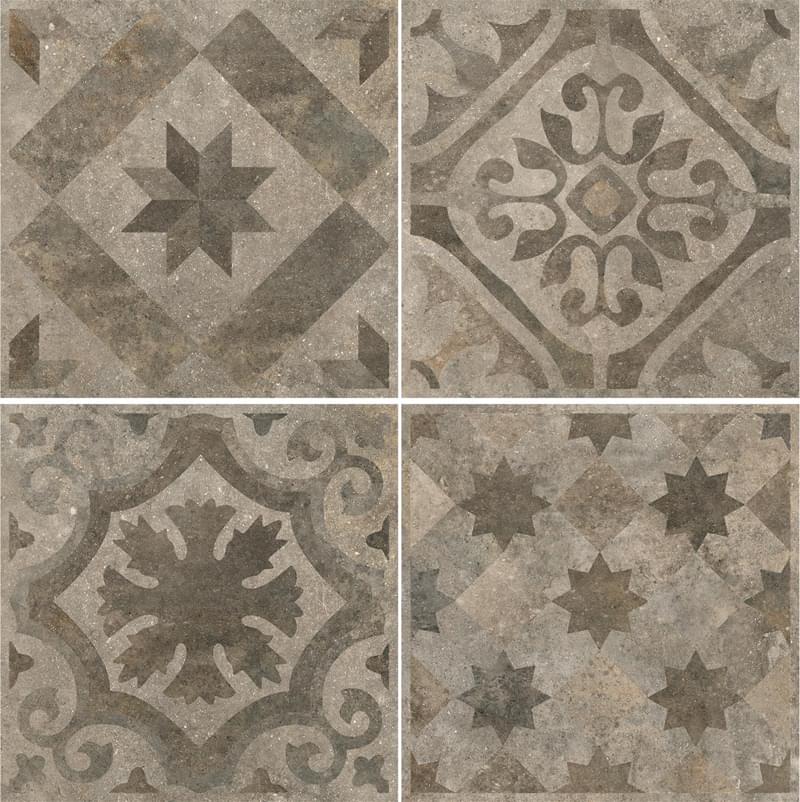 Плитка Ceracasa Livorno Deco Medici Tabacco 40.2x40.2 см, поверхность матовая