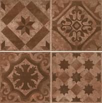 Плитка Ceracasa Livorno Deco Medici Terracotta 40.2x40.2 см, поверхность матовая