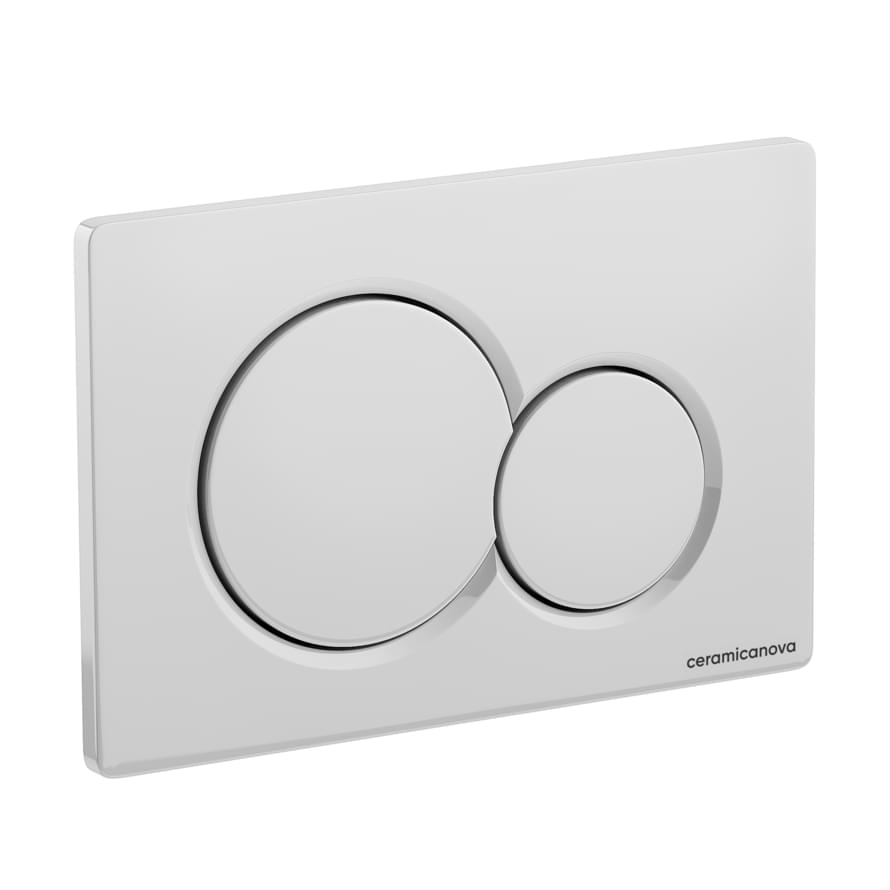 Плитка Ceramicanova Balance Кнопка смыва BALANCE Sphere белый  поверхность глянцевая