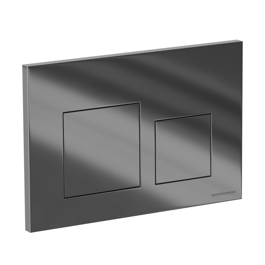 Плитка Ceramicanova Balance Кнопка смыва BALANCE Square хром  поверхность глянцевая