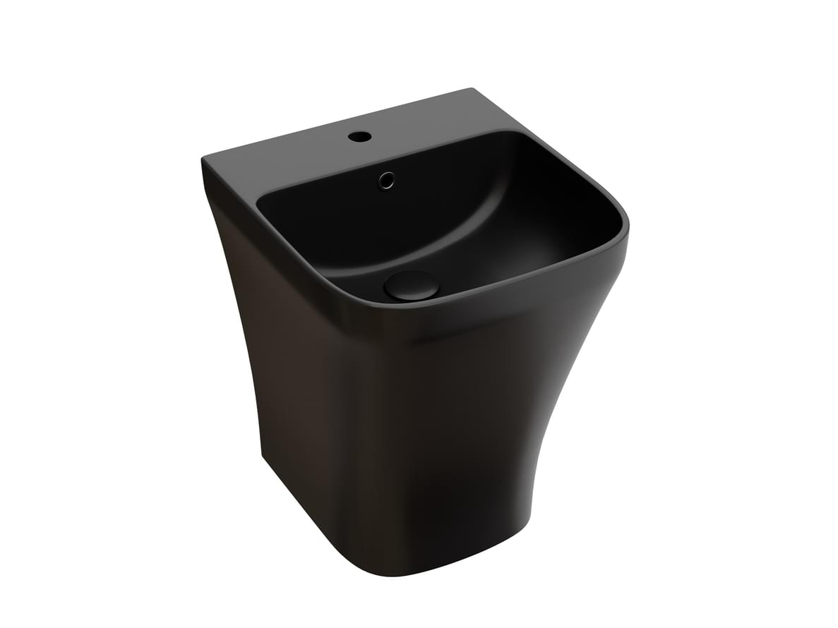 Плитка Ceramicanova Dion Раковина моноблок DION подвесная 365x406x447 мм черный матовый  поверхность матовая
