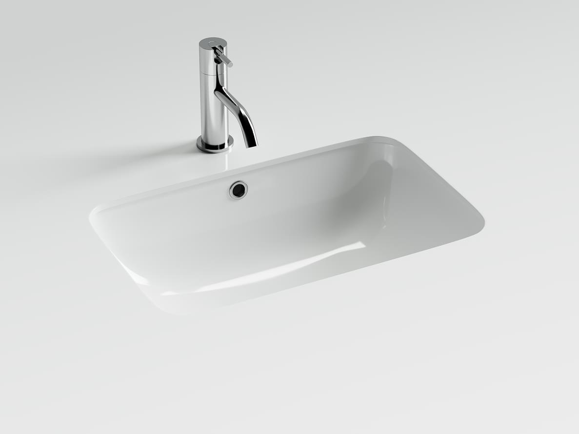 Плитка Ceramicanova Element Раковина ELEMENT встраиваемая снизу 540x360x190 мм белый  поверхность глянец