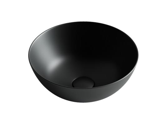 Плитка Ceramicanova Element Раковина ELEMENT накладная круглая 358x358x155 мм черный матовый  поверхность матовая