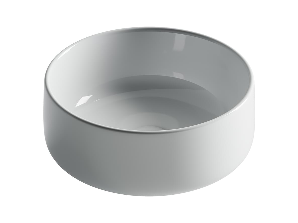 Плитка Ceramicanova Element Раковина накладная ELEMENT круглая 355x355x150 мм белый  поверхность глянец