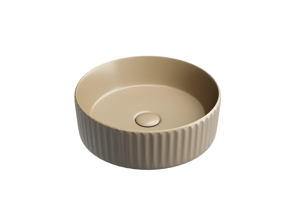 Плитка Ceramicanova Element Раковина накладная ELEMENT круглая 360x360x120 мм капучино матовый  поверхность матовая