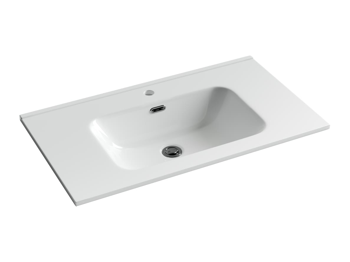 Плитка Ceramicanova Element Раковина накладная ELEMENT мебельная 810x465x180 мм белый  поверхность глянец