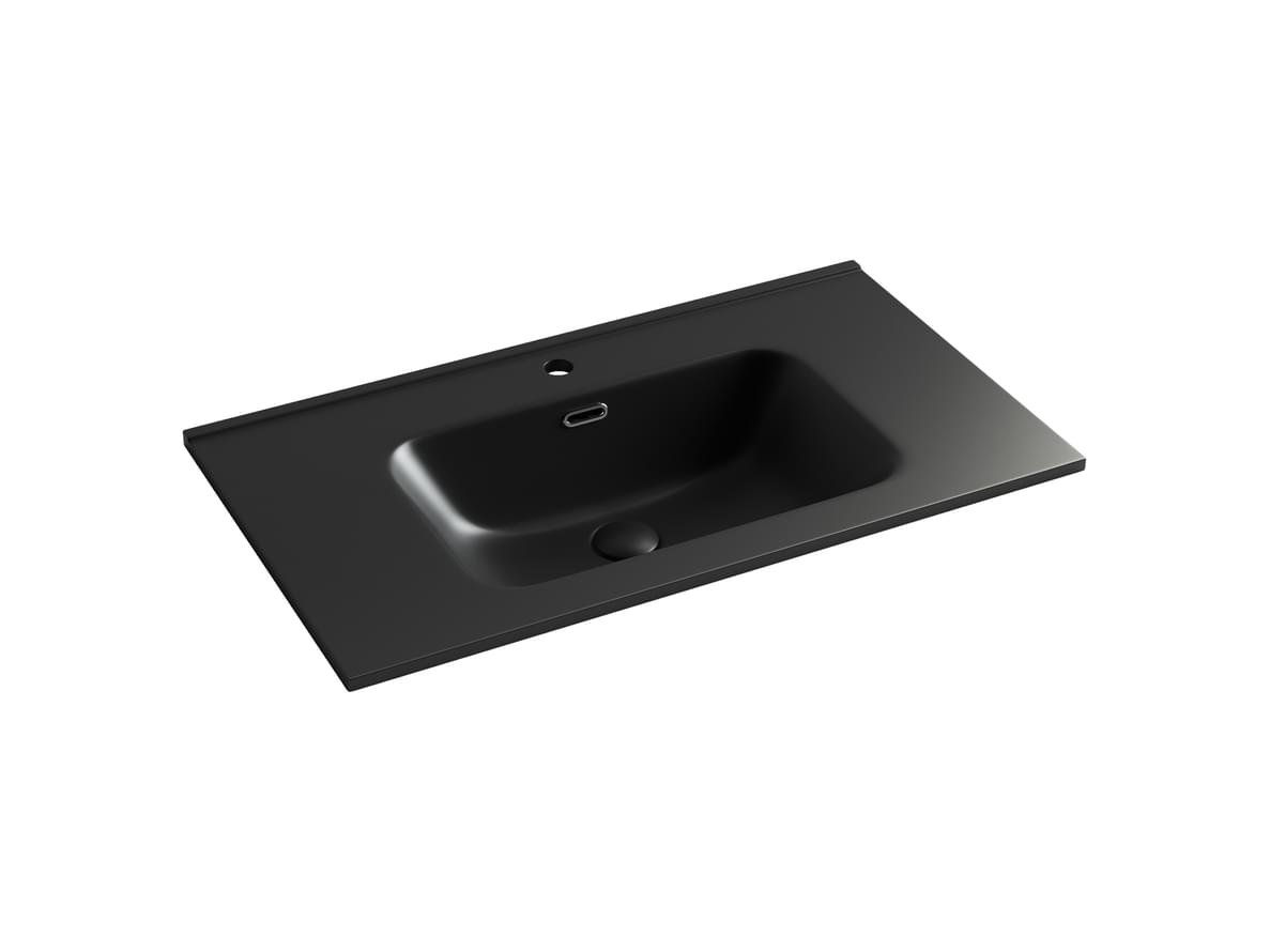 Плитка Ceramicanova Element Раковина накладная ELEMENT мебельная 810x465x180 мм черный матовый  поверхность матовая