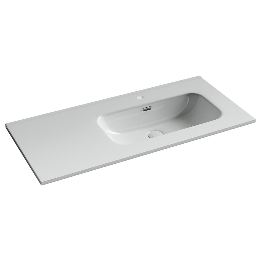 Плитка Ceramicanova Element Раковина накладная ELEMENT мебельная чаша справа 1010x465x180 мм белый  поверхность глянец