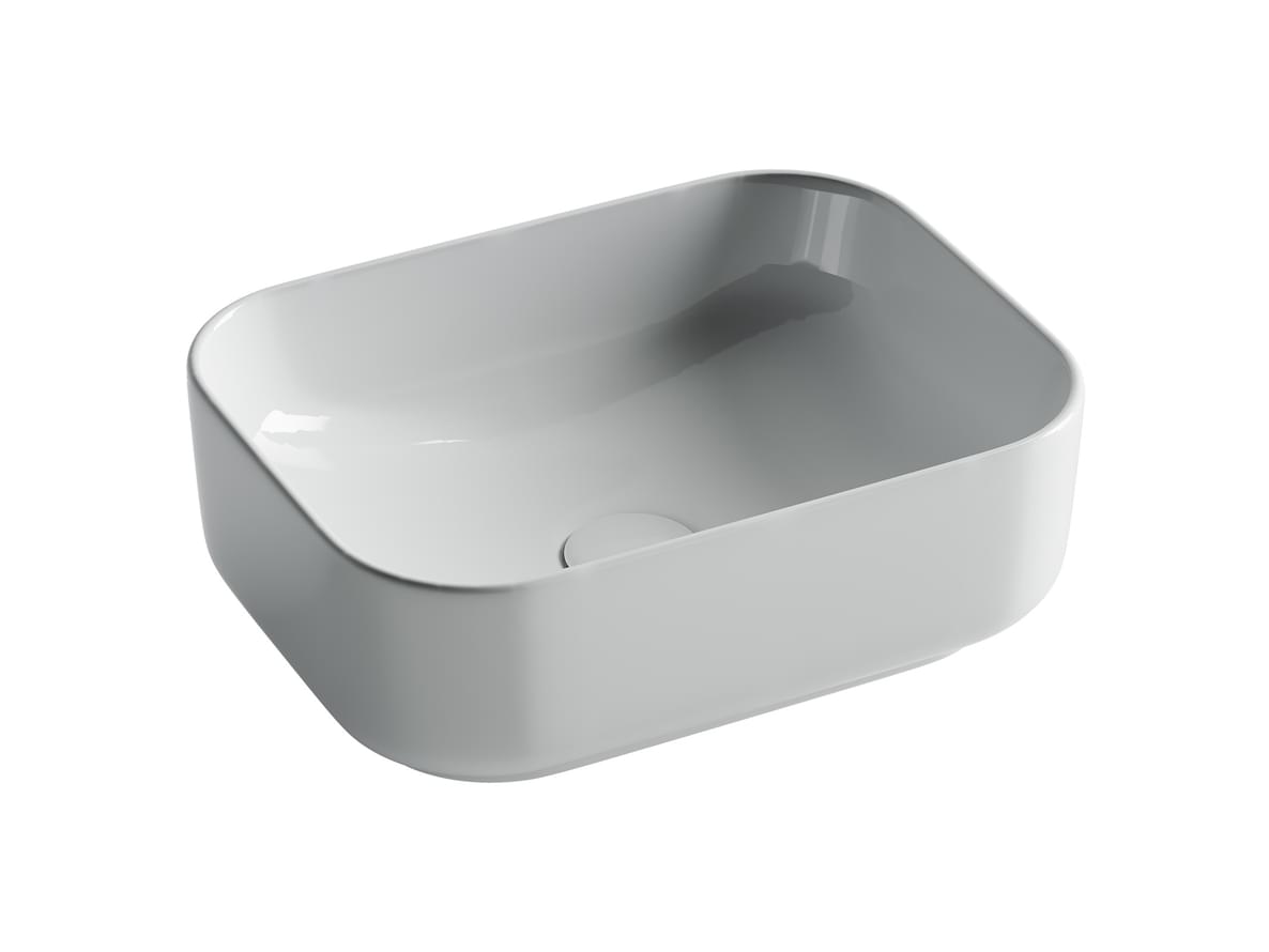 Плитка Ceramicanova Element Раковина накладная ELEMENT прямоугольная 400x305x140 мм белый  поверхность глянец