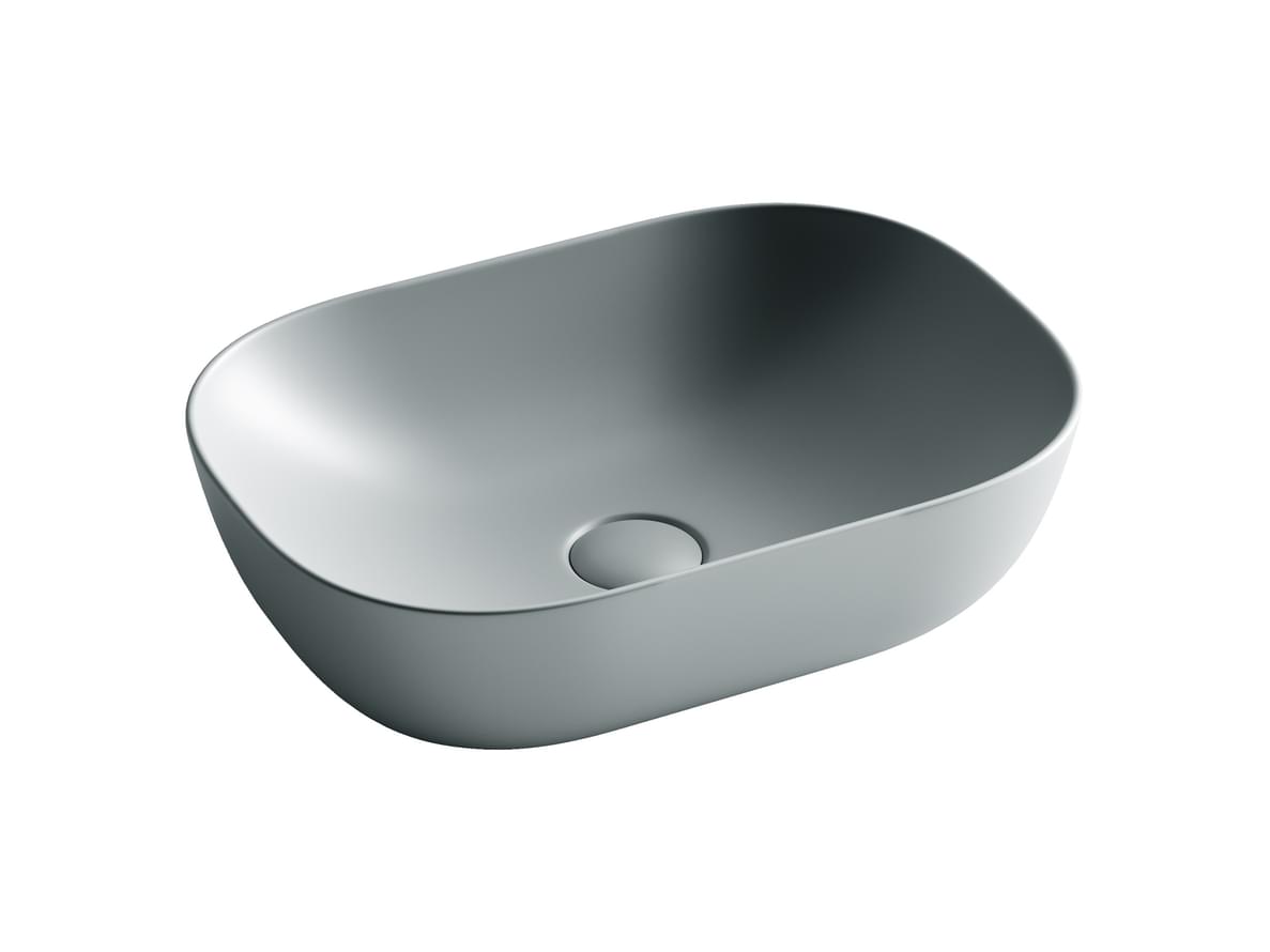 Плитка Ceramicanova Element Раковина накладная ELEMENT прямоугольная 460x330x135 мм антрацит матовый  поверхность матовая