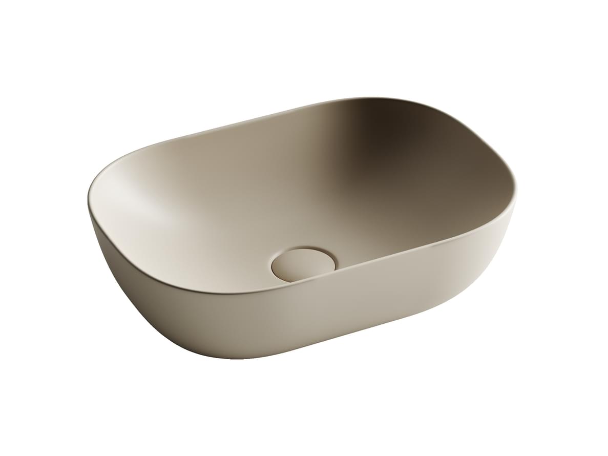 Плитка Ceramicanova Element Раковина накладная ELEMENT прямоугольная 460x330x135 мм капучино матовый  поверхность матовая