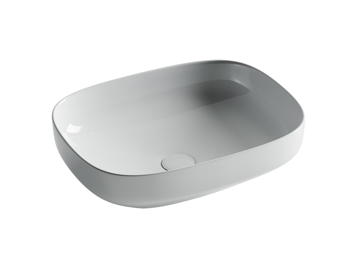 Плитка Ceramicanova Element Раковина накладная ELEMENT прямоугольная 495x380x150 мм белый  поверхность глянец