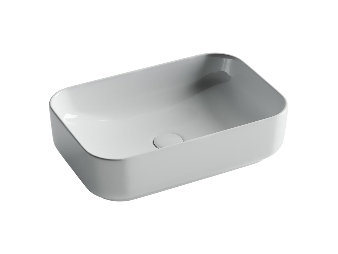 Плитка Ceramicanova Element Раковина накладная ELEMENT прямоугольная 510x335x140 мм белый  поверхность глянец