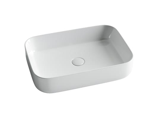 Плитка Ceramicanova Element Раковина накладная ELEMENT прямоугольная 600x420x135 мм белый  поверхность глянец