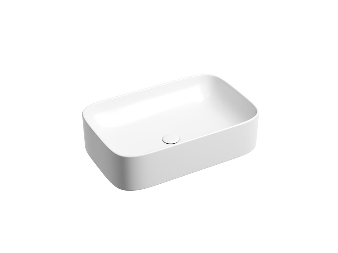 Плитка Ceramicanova Element Раковина накладная ELEMENT прямоугольная 605x380x150 мм белый матовый  поверхность матовая