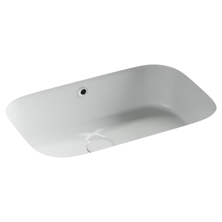 Плитка Ceramicanova Era Раковина ERA встраиваемая снизу 570x395x195 мм белый  поверхность глянец