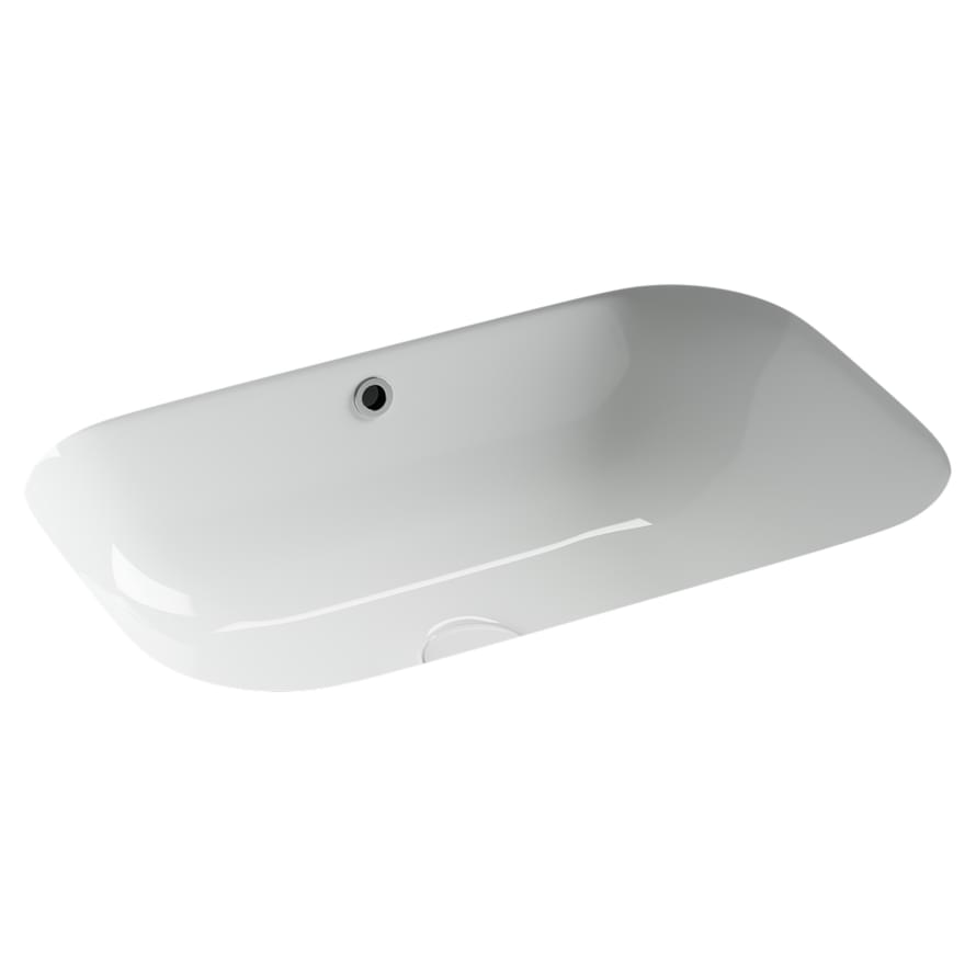 Плитка Ceramicanova Era Раковина ERA встраиваемая снизу 615x405x190 мм белый  поверхность глянец