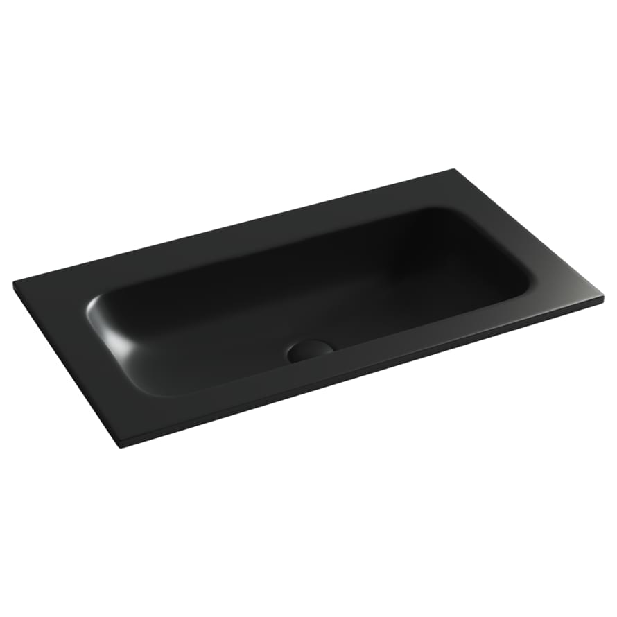 Плитка Ceramicanova Grace Раковина накладная GRACE мебельная 810x457x137 мм черный матовый  поверхность матовая