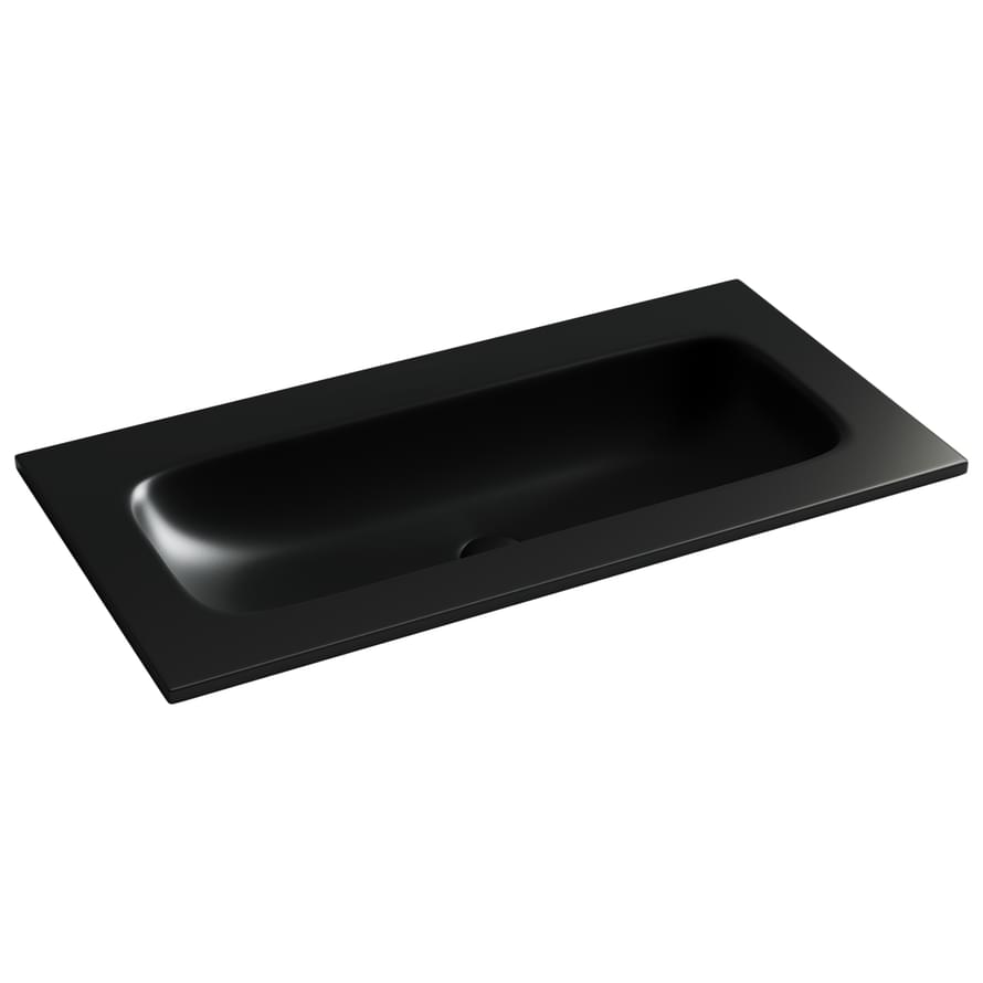 Плитка Ceramicanova Grace Раковина накладная GRACE мебельная 910x457x137 мм черный матовый  поверхность матовая