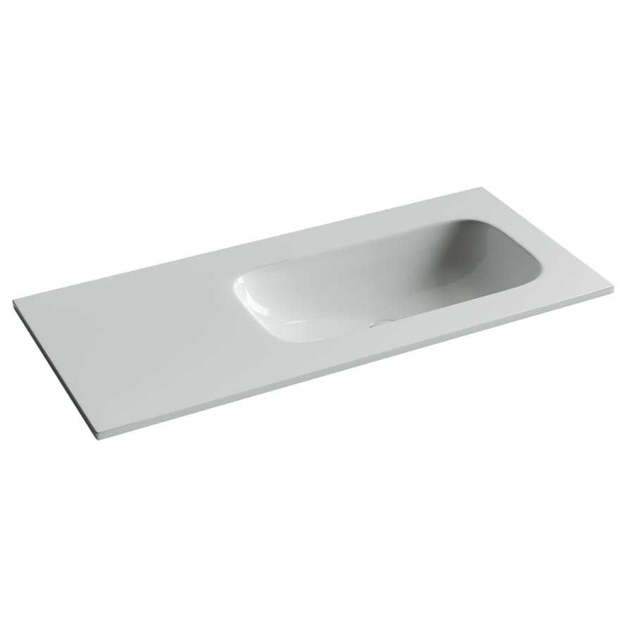 Плитка Ceramicanova Grace Раковина накладная GRACE мебельная чаша справа 1010x457x137 мм белый  поверхность глянец