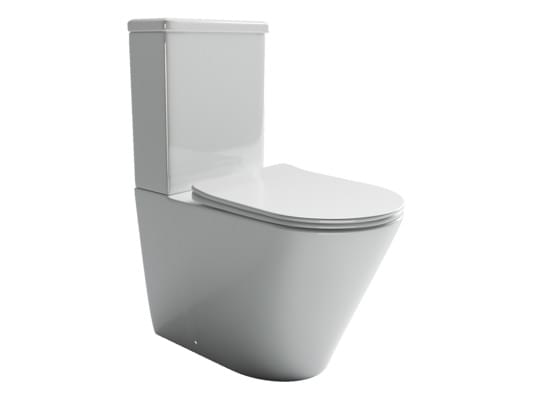 Плитка Ceramicanova Highlight Унитаз напольный HIGHLIGHT Rimless с бачком сиденье с микролифтом белый  поверхность глянец