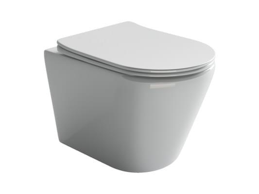 Плитка Ceramicanova Highlight Унитаз подвесной HIGHLIGHT Rimless сиденье с микролифтом белый  поверхность глянец