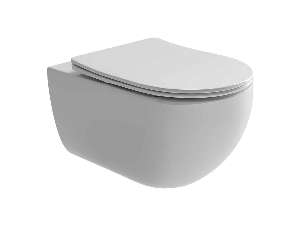 Плитка Ceramicanova Long Унитаз подвесной LONG Rimless сиденье с микролифтом белый  поверхность глянец